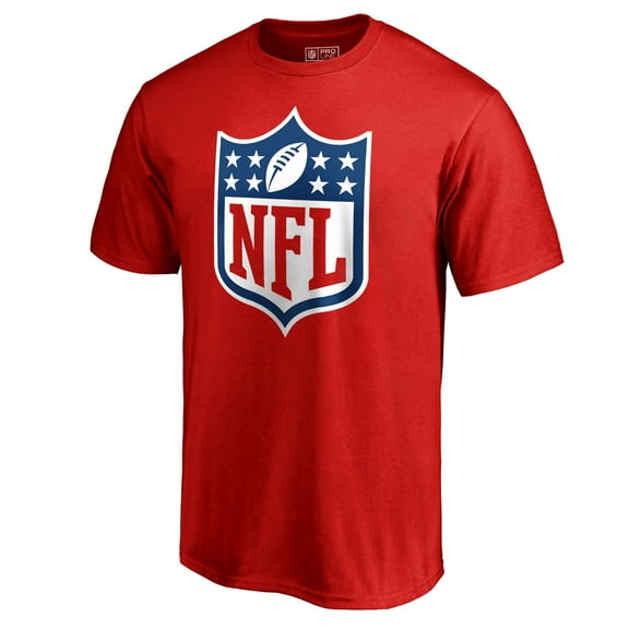 Men's Red NFL Shield Primary Logo T-Shirt