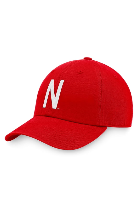 Men's Red Nebraska Huskers Central Adjustable Hat