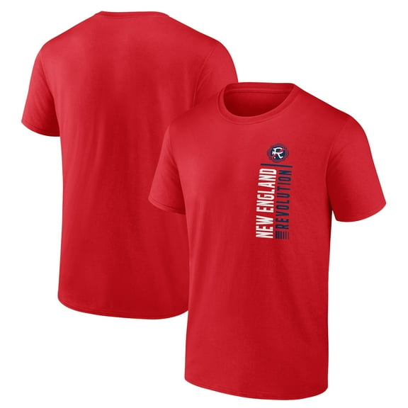 Men's Red New England Revolution Strong Stencil T-Shirt