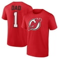 thumbnail image 1 of Men's Red New Jersey Devils Father's Day #1 Dad T-Shirt, 1 of 3