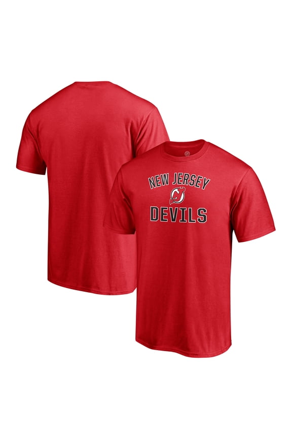 Men's  Red New Jersey Devils Victory Arch T-Shirt