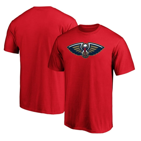 Men's  Red New Orleans Pelicans Primary Logo T-Shirt