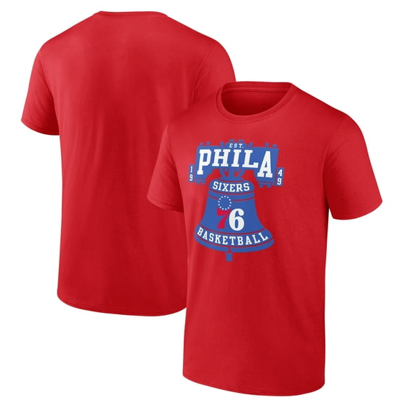 Men's  Red Philadelphia 76ers Home Town T-Shirt