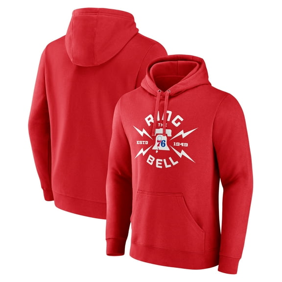 Men's  Red Philadelphia 76ers Huddle Pullover Hoodie