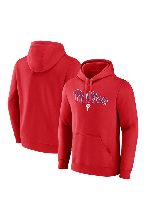 Men's Red Philadelphia Phillies Series Sweep Pullover Hoodie