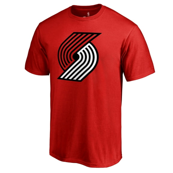 Men's Red Portland Trail Blazers Primary Logo T-Shirt