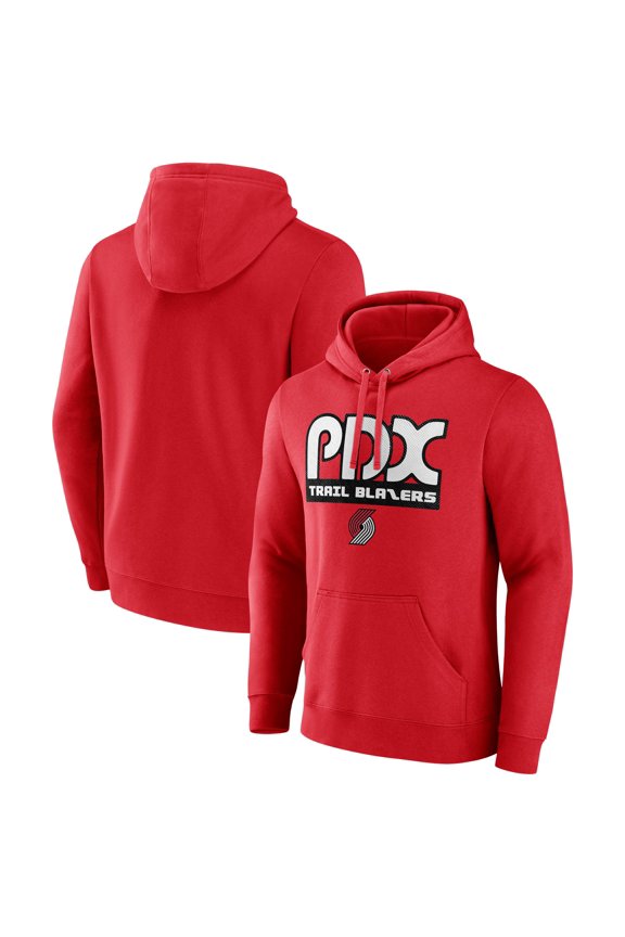 Men's  Red Portland Trail Blazers Team Pride Pullover Hoodie