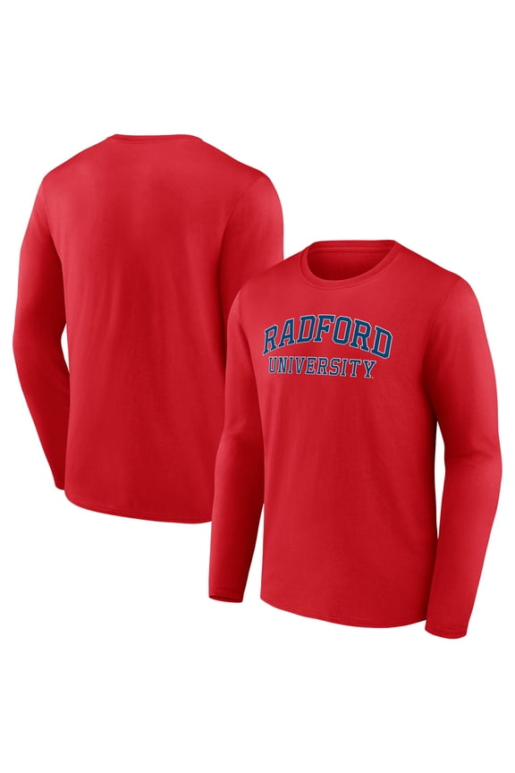 Men's Red Radford Highlanders School Name Long Sleeve T-Shirt