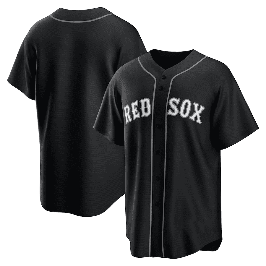 Men's Red_Sox Black Lights Out Jersey Baseball Team Player Jersey