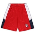 thumbnail image 1 of Men's Red St. Louis Cardinals Big & Tall Team Shorts, 1 of 1