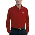 thumbnail image 1 of Men's Red Stanford Cardinal Vansport Omega Long Sleeve Solid Mesh Tech Polo, 1 of 1