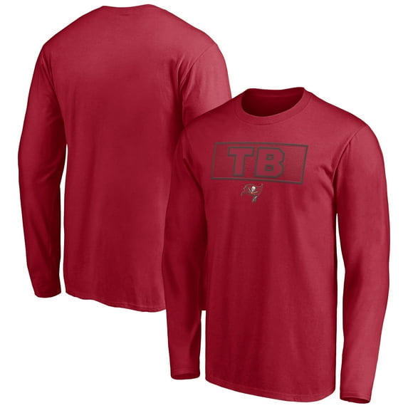 Men's Red Tampa Bay Buccaneers Squad Throwbacks Long Sleeve T-Shirt