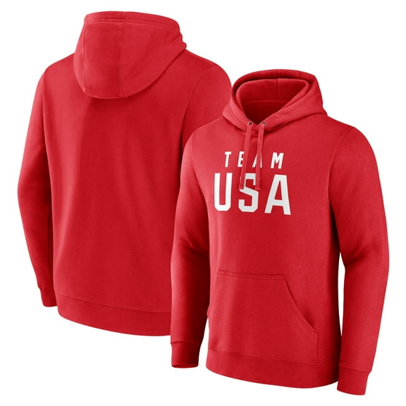 Men's  Red Team USA 2024 Olympics Primary Logo Pullover Hoodie
