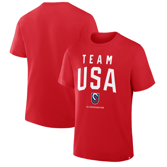 Men's Red Team USA Prime Speedskating Legacy T-Shirt