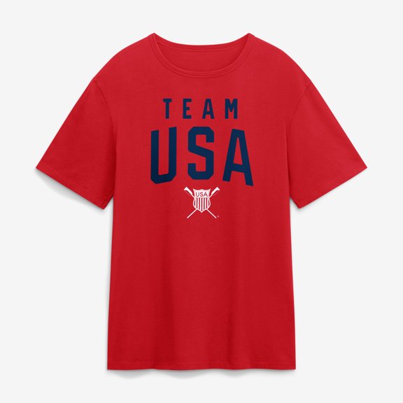 Men's Red Team USA Summer Games Rowing T-Shirt