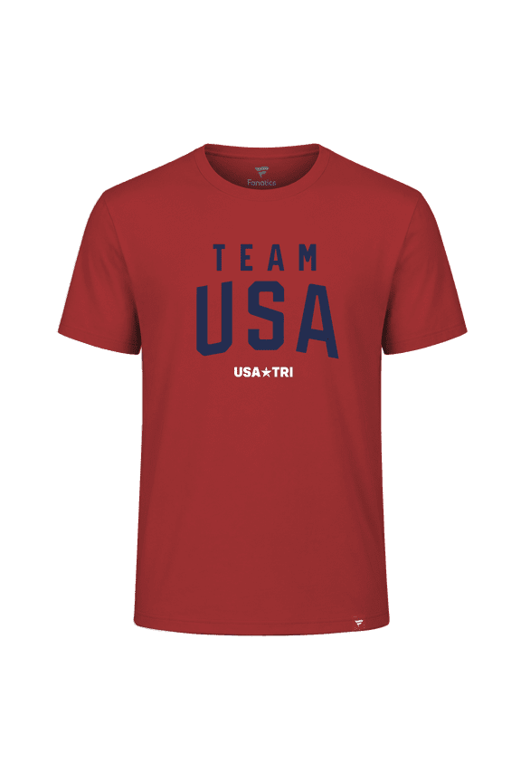 Men's Red Team USA Summer Games Triathlon T-Shirt