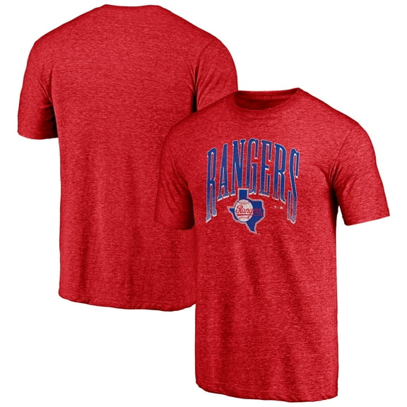 Men's Red Texas Rangers Line Corps Tri-Blend T-Shirt