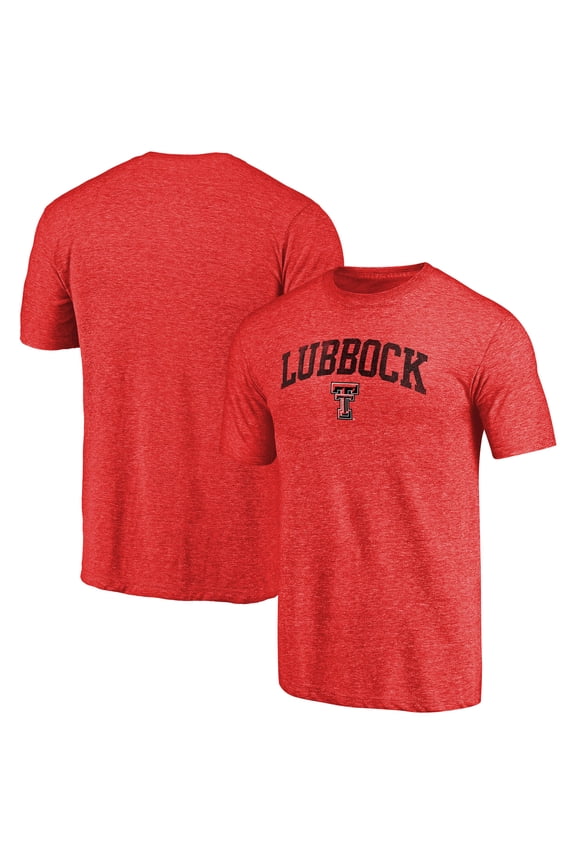 Men's Red Texas Tech Red Raiders Arched City Tri-Blend T-Shirt