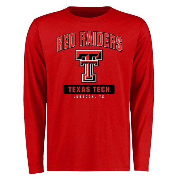 Men's Red Texas Tech Red Raiders Campus Icon Long Sleeve T-Shirt
