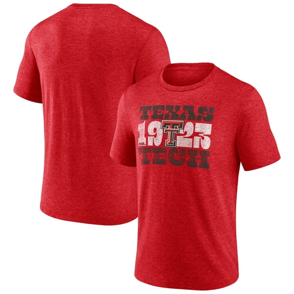 Men's Red Texas Tech Red Raiders Established Tri-Blend T-Shirt