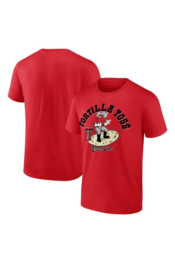 Men's Red Texas Tech Red Raiders Tortilla Toss T-Shirt