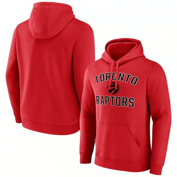 Men's  Red Toronto Raptors Victory Arch Pullover Hoodie