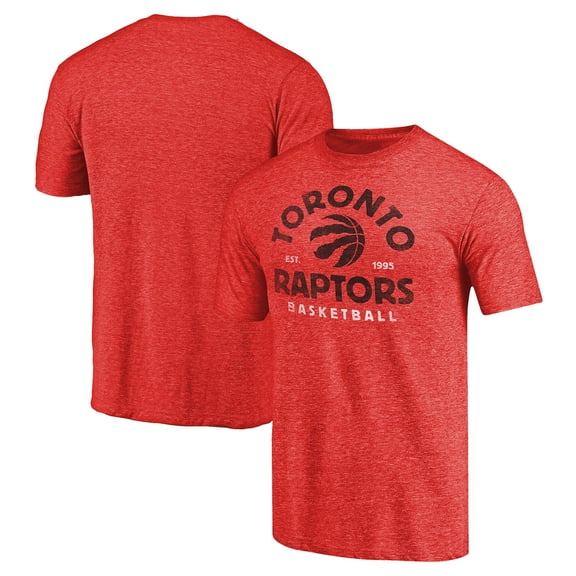 Men's Red Toronto Raptors Vintage Arch Tri-Blend T-Shirt