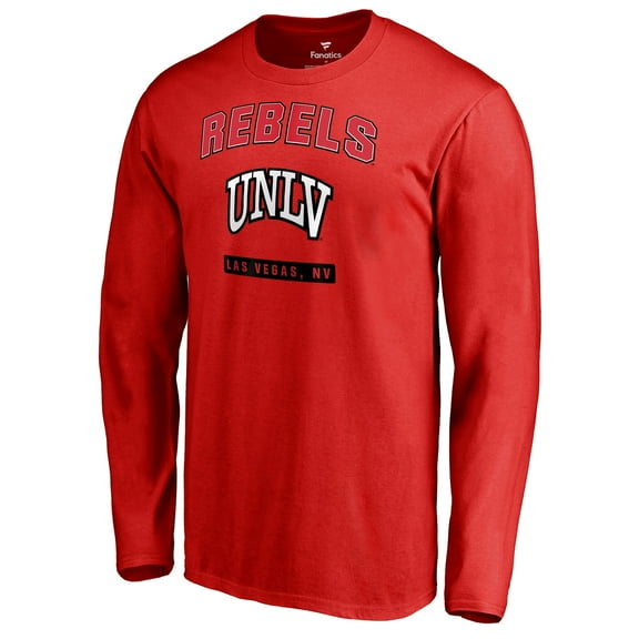 Men's Red UNLV Rebels Campus Icon Long Sleeve T-Shirt