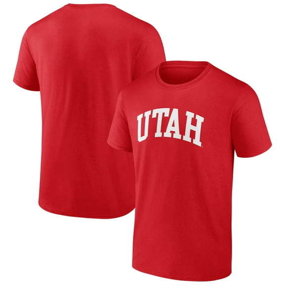 Men's Red Utah Utes Basic Arch T-Shirt