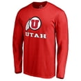 thumbnail image 1 of Men's Red Utah Utes Team Lockup Long Sleeve T-Shirt, 1 of 3