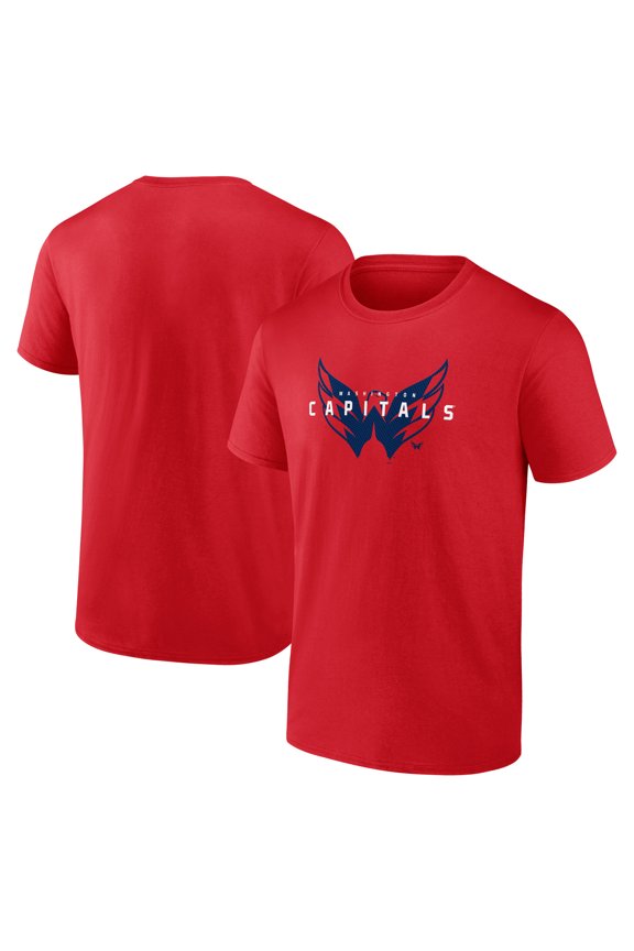Men's Logo Athletic Red Washington Capitals Coordinate T-Shirt