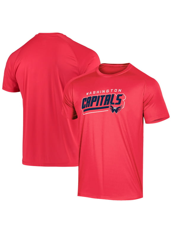 Men's Red Washington Capitals Impact Raglan T-Shirt