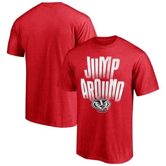 Men's Red Wisconsin Badgers Campus Visit T-Shirt