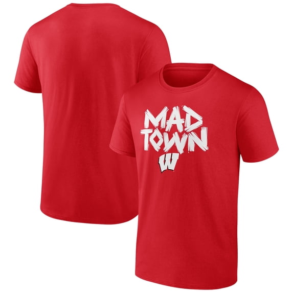 Men's Red Wisconsin Badgers Home Field Win T-Shirt
