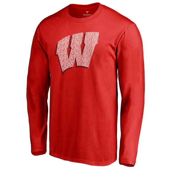 Men's Red Wisconsin Badgers Hometown Collection Long Sleeve T-Shirt