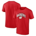 thumbnail image 1 of Men's Red Wisconsin Badgers Line Corps T-Shirt, 1 of 3