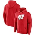 thumbnail image 1 of Men's Red Wisconsin Badgers Logo Pullover Hoodie, 1 of 3