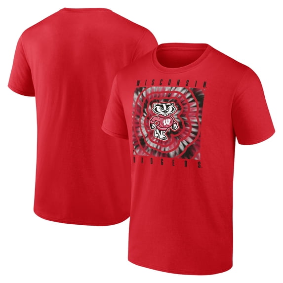 Men's Red Wisconsin Badgers Logo Vibe T-Shirt
