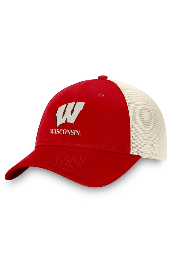 Men's Red Wisconsin Badgers Special Ops Trucker Adjustable Hat
