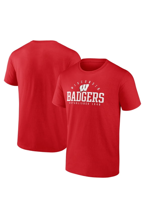 Men's Red Wisconsin Badgers Toppler T-Shirt