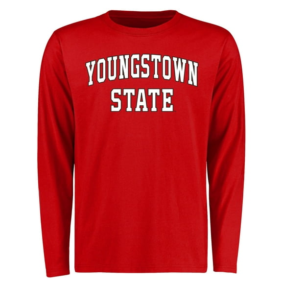 Men's Red Youngstown State Penguins Everyday Long Sleeve T-Shirt