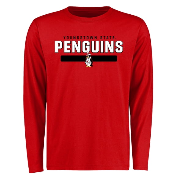 Men's Red Youngstown State Penguins Team Strong Long Sleeve T-Shirt