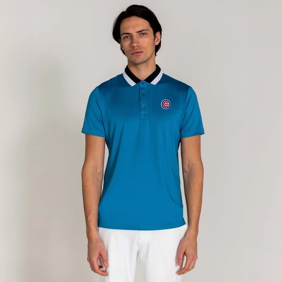 Men's Redvanly Blue Chicago Cubs Girard Polo