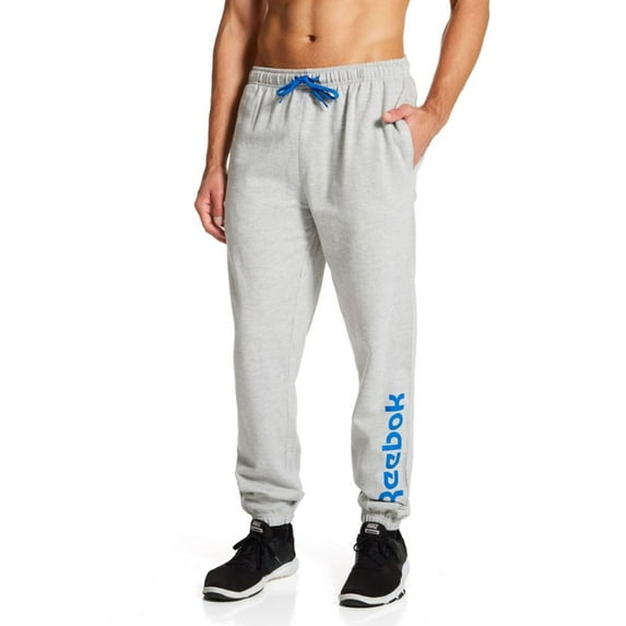 Men's Reebok 213LP47 Core Knit Sweat Pant (Heather Grey L)