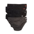 thumbnail image 1 of Men's Reebok 213PB15 Low Rise Briefs - 5 Pack (Black/Charcoal Heather M), 1 of 1