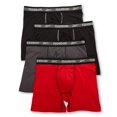 thumbnail image 1 of Men's Reebok 213PB43 Core Performance Boxer Briefs - 4 Pack (Black/Chinese Red M), 1 of 1