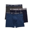 thumbnail image 1 of Men's Reebok 213WB22 Cooling Performance Boxer Briefs - 3 Pack (Blue/Dk Denim/Charcoal M), 1 of 1