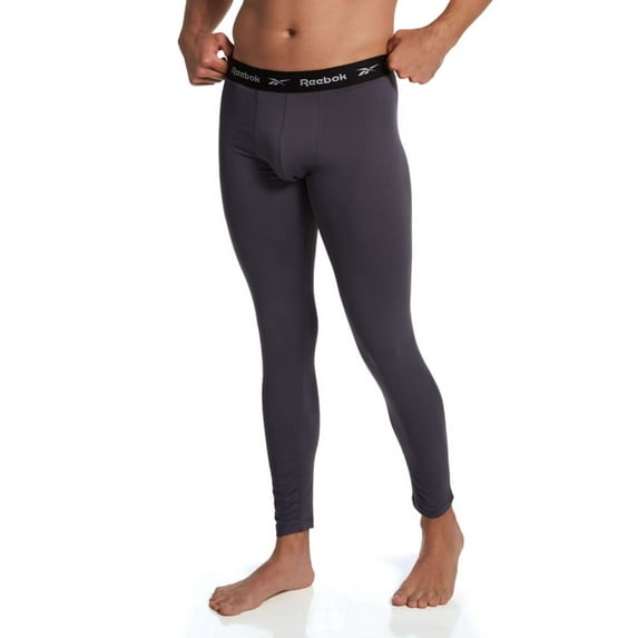 Men's Reebok 233BL57 Sport Soft Base Layer Long John (BLACKENED PEARL L)