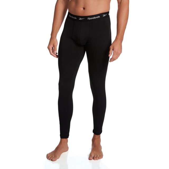 Men's Reebok 233BL57 Sport Soft Base Layer Long John (Black M