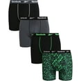 thumbnail image 1 of REEBOK MEN'S PACK 4 - 243 GREEN PRINT - LARGE - UNDERWEAR X4 BOXER BRIEF P102, 1 of 2